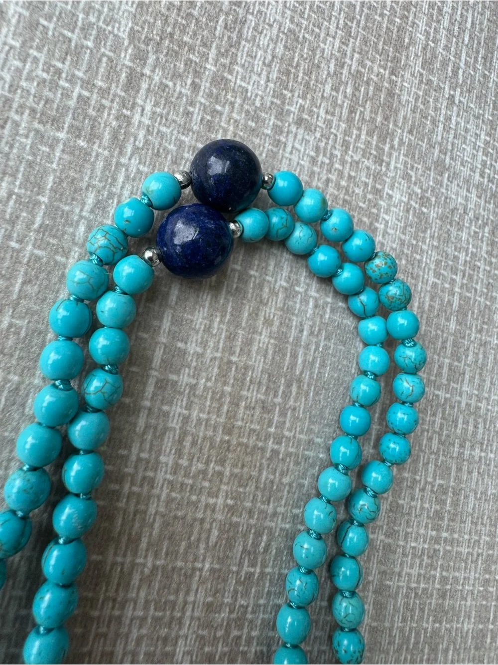 NWOT Polo Ralph Lauren Turquoise and Lapis Lazuli Necklace